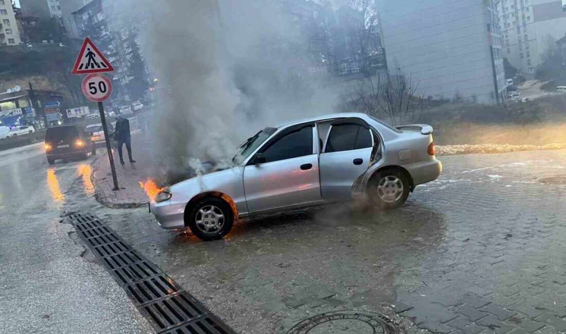 Bilecik’te seyir halindeki otomobil alev alev yandı. Edinilen bilgiye göre,