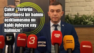 Yeniden Refah Partisi Afyonkarahisar İL Başkanı Fehmi Güray Çakır, MHP