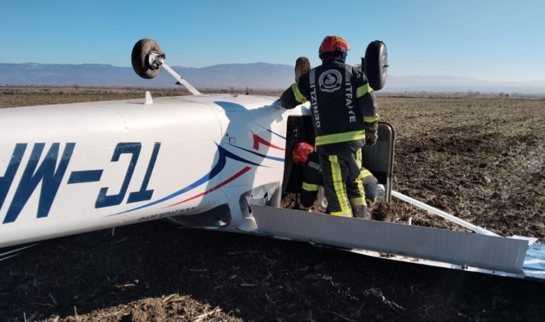 ERAH Isparta Havacılık Akademisi’ne ait bir eğitim uçağı, motor arızası