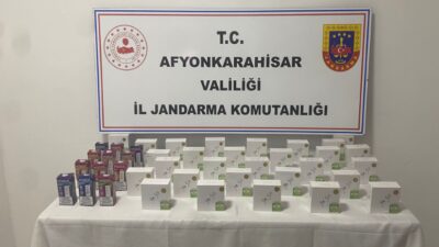 Afyonkarahisar İl Jandarma Komutanlığınca, Kaçakçılıkla mücadele kapsamında yapılan titiz çalışmalar