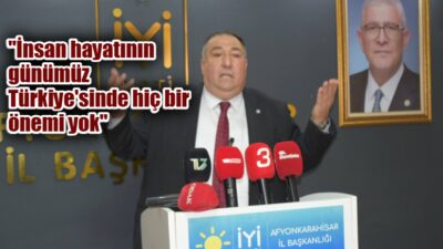 İYİ Parti Afyonkarahisar İl Başkanı Muhammet Mısırlıoğlu, İl Başkanlığı’nda düzenlenen
