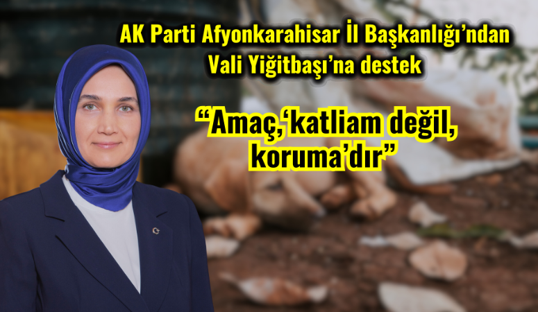 Afyonkarahisar Valisi Doç. Dr. Kübra Güran Yiğitbaşı’nın, sokak hayvanlarının korunması