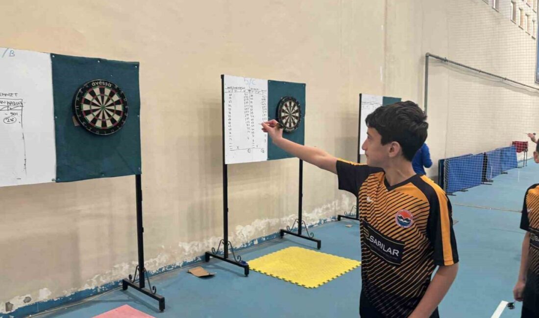 Okul Sporları Yıldız Erkekler Dart müsabakaları Kocatepe Spor Kompleksi’nde tamamlandı.