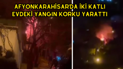 Afyonkarahisar’ın Fakıpaşa Mahallesi’nde iki katlı bir evde çıkan yangın, Afyonkarahisar