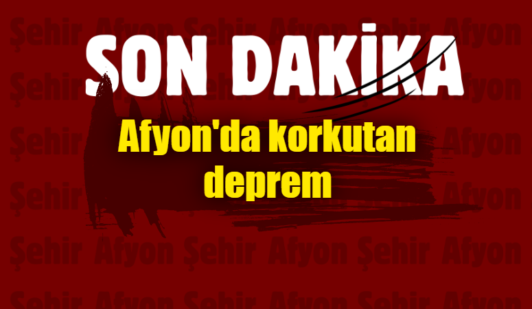 Afyonkarahisar Işıklar'da meydana gelen deprem 