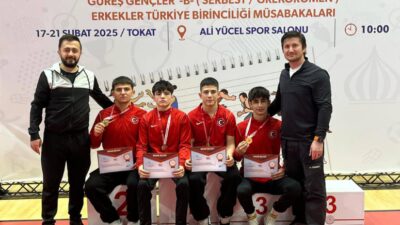 Tokat’ta düzenlenen Gençler B Serbest Güreş Türkiye Şampiyonası’nda Afyonkarahisar Spor