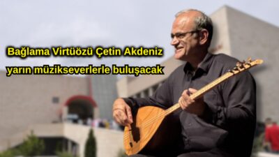 Usta bağlama sanatçısı Çetin Akdeniz, 12 Şubat 2025’te Afyonkarahisar’da müzikseverlerle