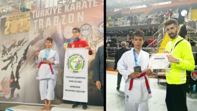 Trabzon’da düzenlenen Türkiye Karate Şampiyonası’nda Afyon Gençlik Spor Kulübü sporcusu