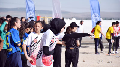 Afyonkarahisar’da düzenlenen Okul Sporları Gençler Bocce Müsabakaları, Kocatepe Spor Kompleksi’nde