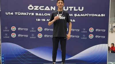 Bursa’da düzenlenen U-14 Türkiye Atletizm Salon Şampiyonası’nda Afyon Gençlik Kulübü