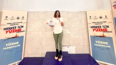 Türk Devletleri Teşkilatı'nın 'Herkes İçin Yüzme Projesi' kapsamında düzenlenen yarışmalara