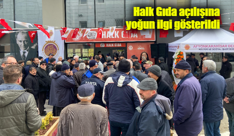 Afyonkarahisar Belediye Başkanı Burcu Köksal’ın öncülüğünde hayata geçirilen Halk Gıda,