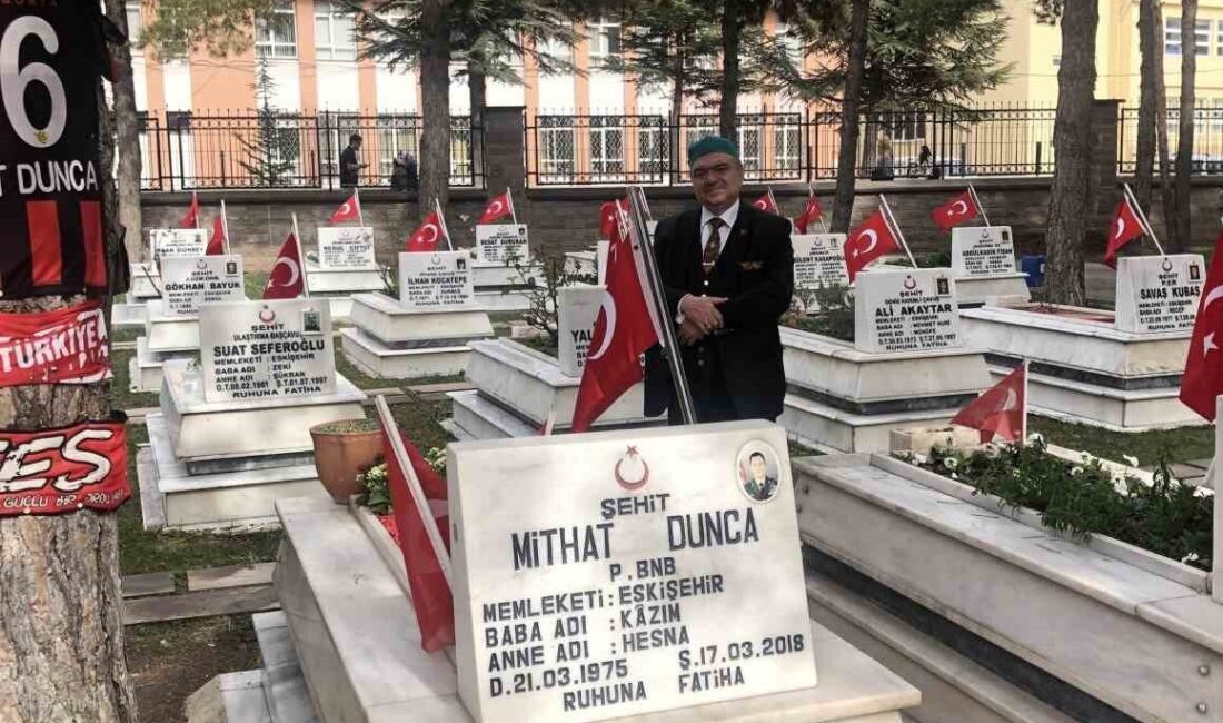 Şehadetinin sene-i devriyesinde şehit binbaşı Mithat Dunca unutulmadı 17 Mart 2018 tarihinde Afrin harekâtında şehit olan Eskişehirli Binbaşı