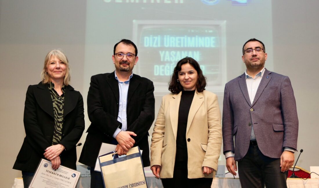 AKÜ’de ‘Dizi Üretiminde Yaşanan Değişimler’ Seminerinde konuşan Dr. Öğretim Üyesi