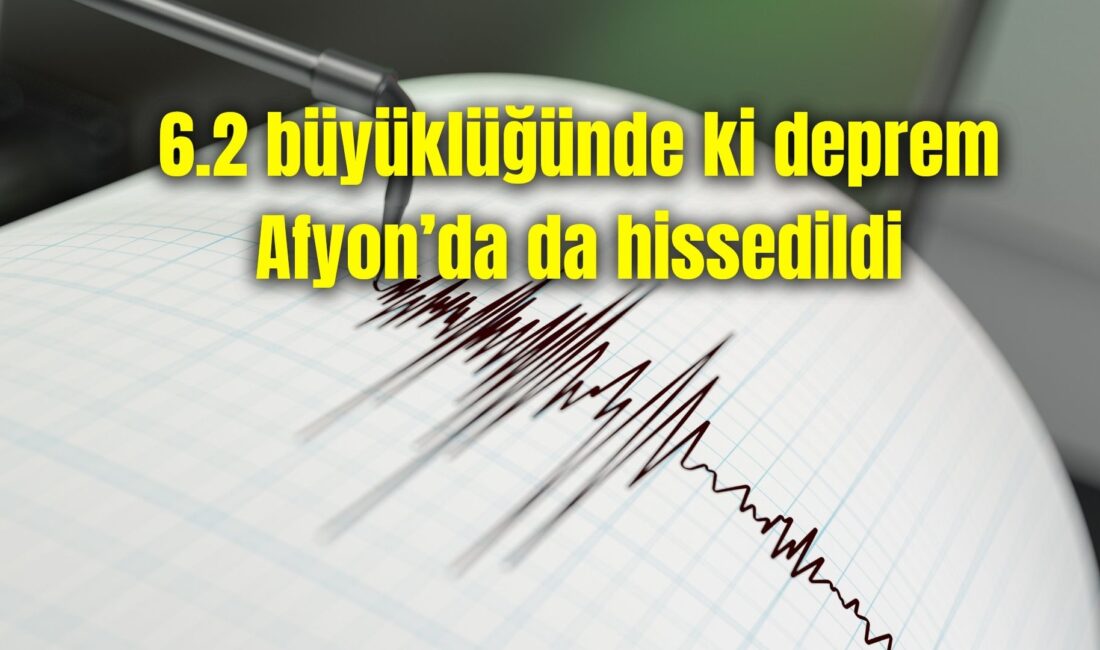 Afyonkarahisar'da deprem hissedildi. Marmara Denizi açıklarında meydana gelen deprem Afyonkarahisar'dan