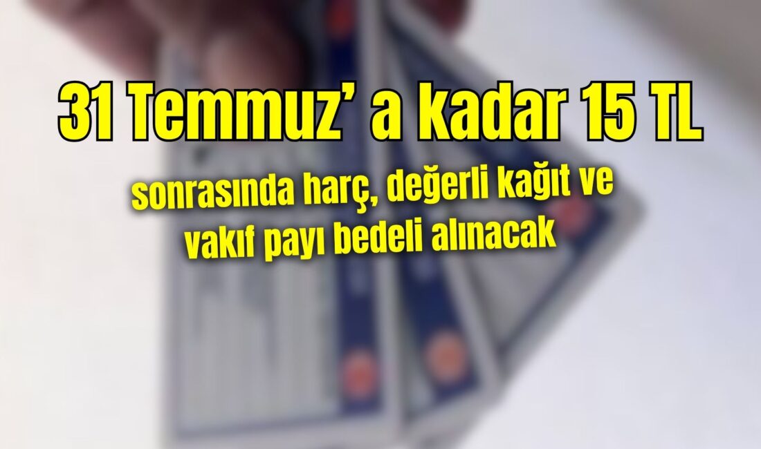 Eski tip sürücü belgeleri 31 Twmmuz'a kadar yenilenmezse 1 Ağustos