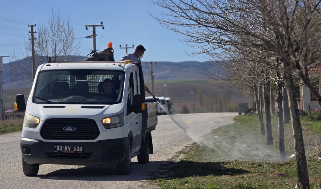 Bolvadin’de haşere ilaçlama çalışmaları devam ediyor Bolvadin Belediyesi tarafından ilçede haşere ilaçlama çalışmaları devam ediyor.