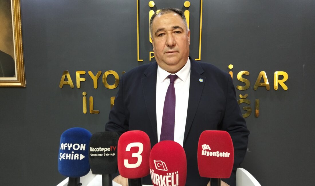 İYİ Parti Afyonkarahisar İl Başkanlığı’nın haftalık basın toplantısı, İl Başkanı
