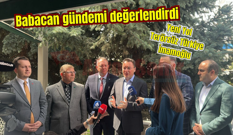 Deva Partisi Genel Başkanı Ali Babacan Afyonkarahisar ziyaretinde verdiği röportajda