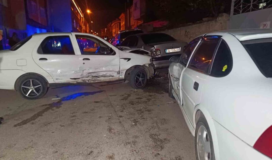 Eskişehir’de 2 aracın çarpıştığı kazada 1 kişi yaralanırken, park halindeki