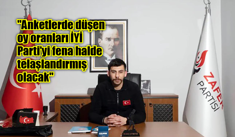 Ebiş: “Siyasi vitrinlerini bizim eski ürünlerle doldurmaya çalışıyorlar” Zafer Partisi Afyonkarahisar İl Teşkilat Başkanı Hüseyin Ebiş, Zafer Partisi