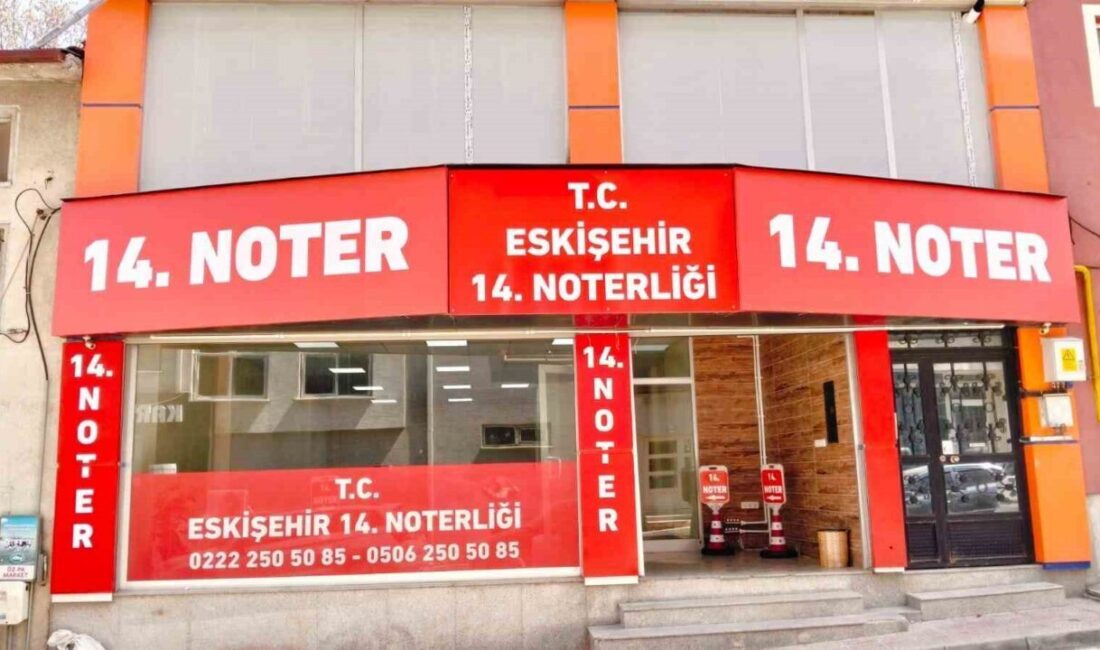 Eskişehir Emek Mahallesi’nde uzun süredir açılması beklenen 14’üncü noter hizmet