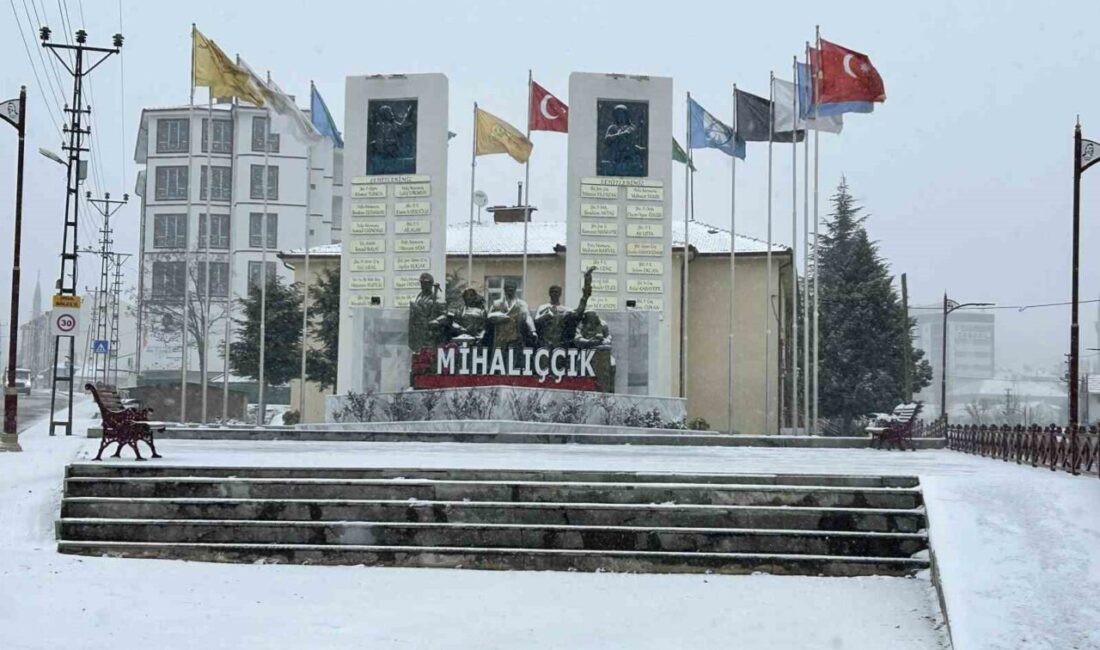 Eskişehir’de etkili olan kar yağışı sonucunda bazı ilçeler beyaza bürünürken,