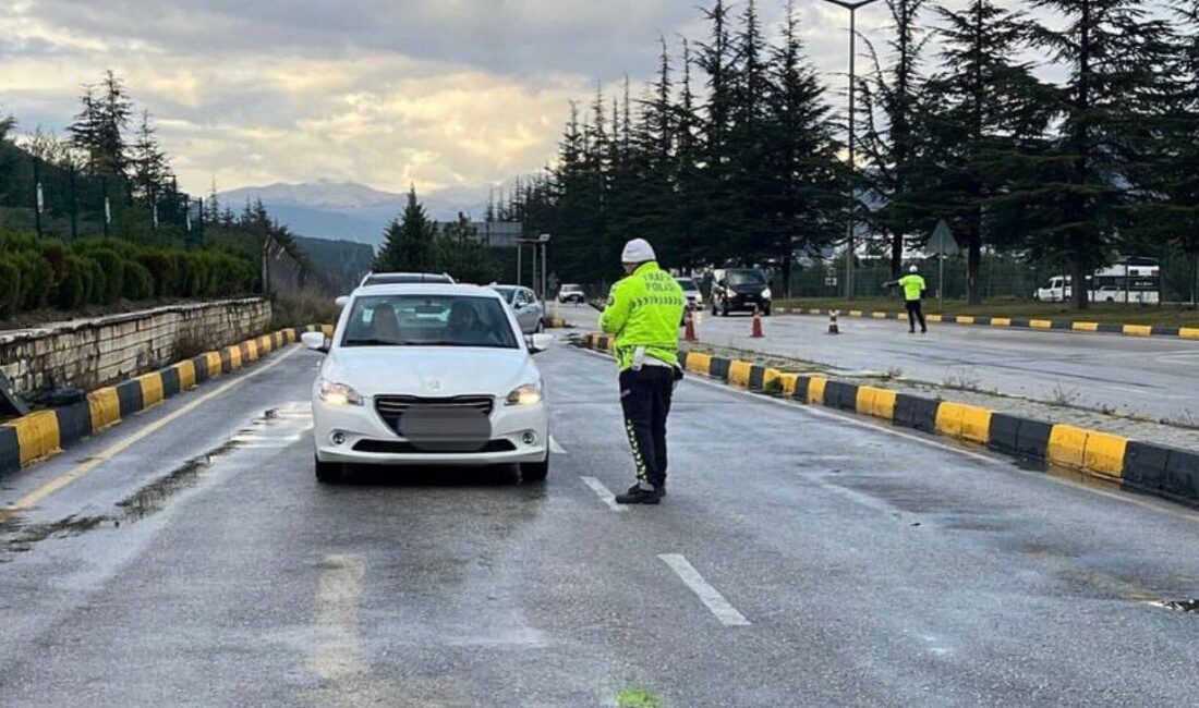 Isparta’da son 24 saatte 5 bin 665 araç ve sürücü