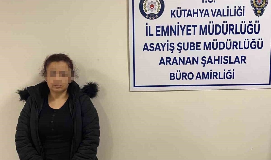 Kütahya’da 62 yıl hapis cezası bulunan firari kadın yakalandı Kütahya İl Emniyet Müdürlüğü Asayiş Şube Müdürlüğü Aranan Şahıslar Büro