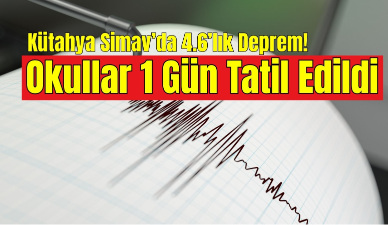 Kütahya’nın Simav ilçesi sabah saatlerinde meydana gelen 4.6 büyüklüğündeki depremle