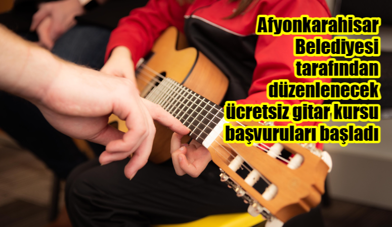 Ücretsiz gitar kursu başvuruları başladı Afyonkarahisar Belediyesi tarafından düzenlenecek ücretsiz gitar kursu başvuruları başladı