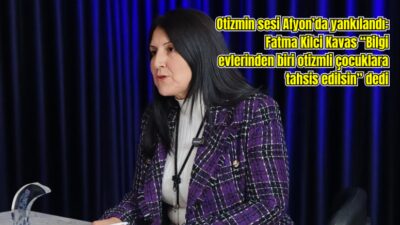 Otizme dikkat çekmek ve farkındalık oluşturmak amacıyla Afyon Şehir Stüdyoları’nda