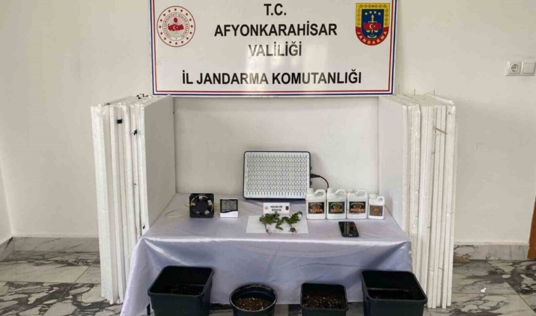 Uyuşturucu operasyonunda 1 kişi gözaltına alındı Afyonkarahisar’da evine kurduğu iklimlendirme sistemi ile uyuşturucu eken bir şahıs