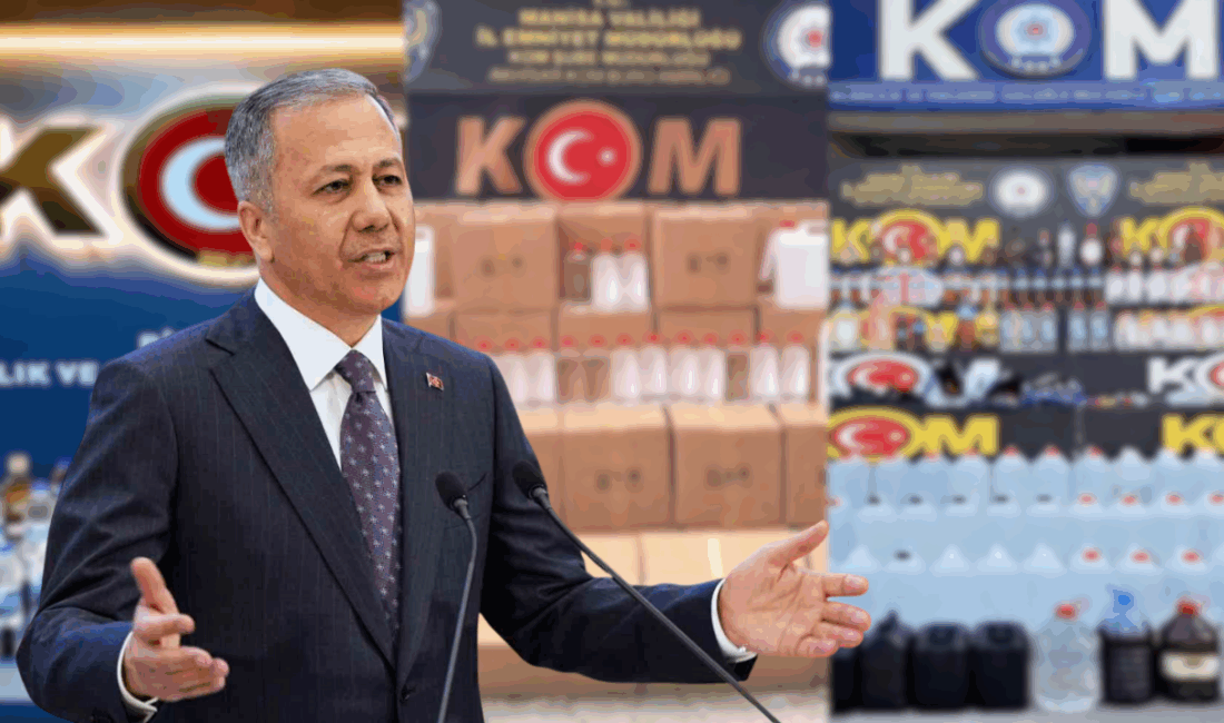 81 ilde “Sahte Alkol İmalatçılarına” yönelik operasyonlar gerçekleştirildi İçişleri Bakanı Ali Yerlikaya 81 ilde “Sahte Alkol İmalatçılarına” yönelik