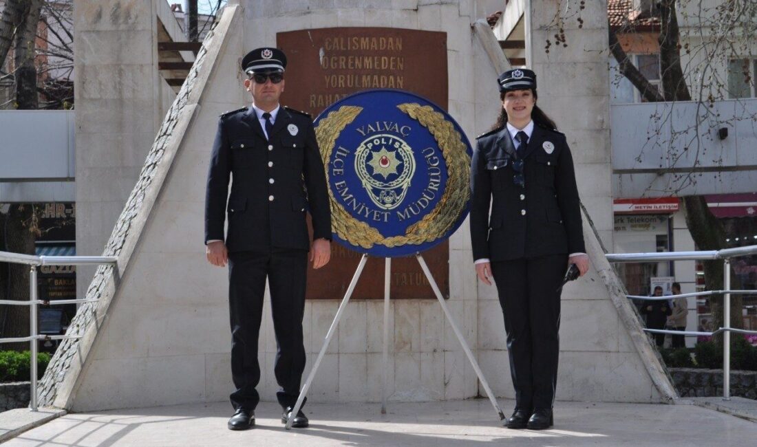 Yalvaç’ta Polis Teşkilatının 180. yılı törenle kutlandı Isparta’nın Yalvaç ilçesinde Türk Polis Teşkilatı’nın 180. kuruluş yıl dönümü