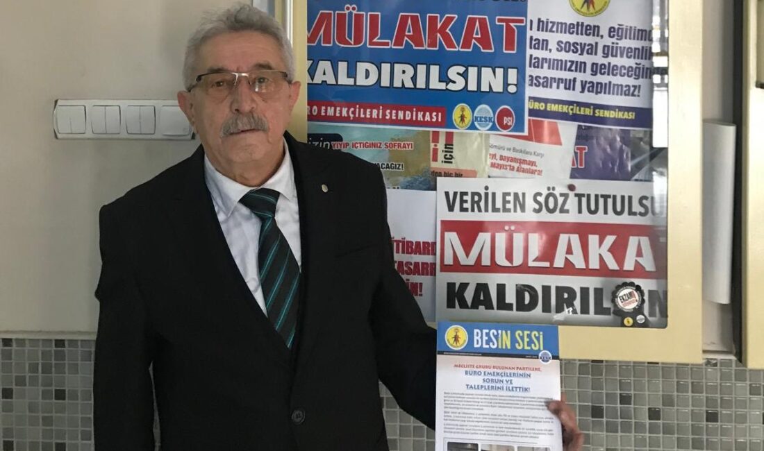 BES’ten sendikalara emekçilerin ortak kazanımı için birlikte mücadele çağrısı Büro Emekçileri Sendikası (BES) AfyonTemsilcisi Ali İhsan Orhan, kamu emekçileri