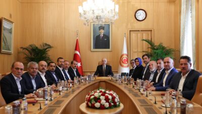 Türkiye Büyük Millet Meclisi (TBMM) Başkanı Numan Kurtulmuş, Memur-Sen yöneticileri