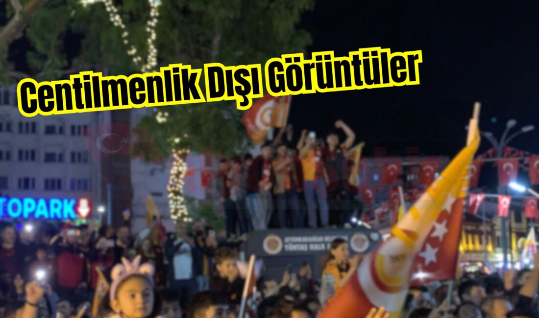 Trendyol Süper Lig’de şampiyon olan Galatasaray’ın zaferi, Afyonkarahisar’da büyük bir