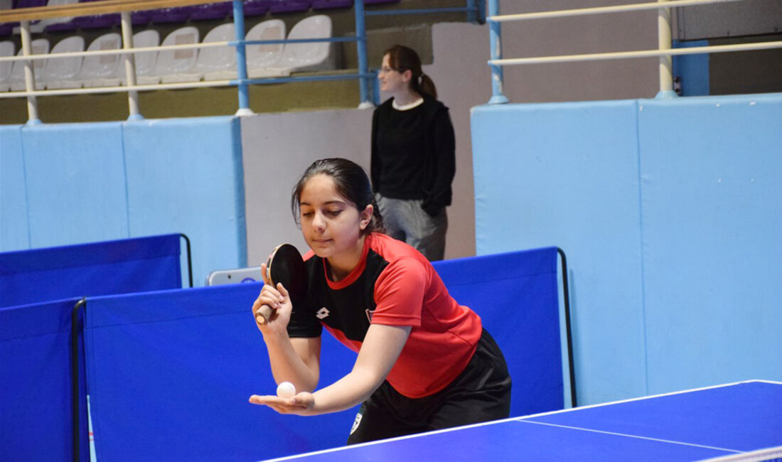 Afyonkarahisar Çiğiltepe Spor Salonu’nda düzenlenen Masa Tenisi Büyükler İl Birinciliği