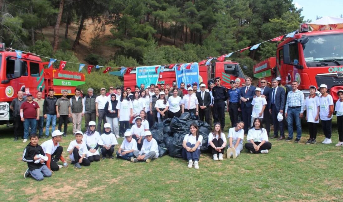 Afyonkarahisar’ın Dinar ilçesindeki Pınarlı Tabiat Parkı’nda, ‘Orman Benim’ projesi çerçevesinde