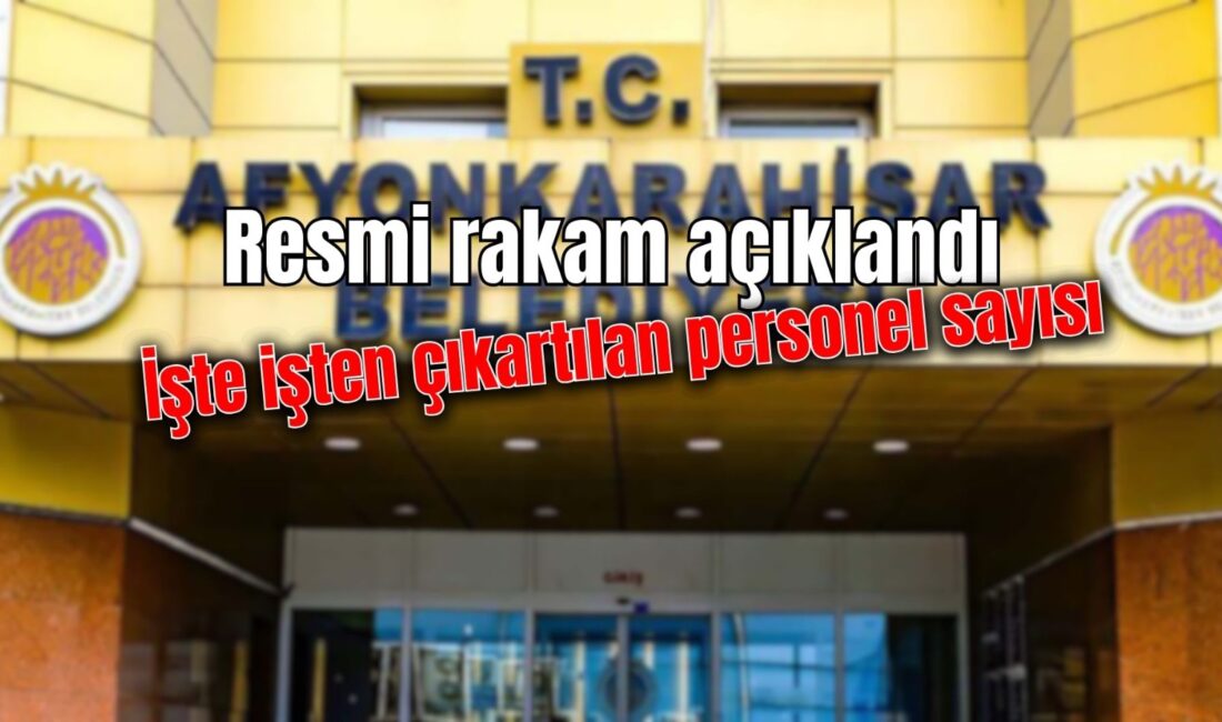 Afyonkarahisar Belediyesi’nden duyuru: İş çıkarılma iddiasındaki rakamlar asılsızdır Son günlerde kamuoyunda geniş yankı uyandıran işten çıkarma haberlerine ilişkin