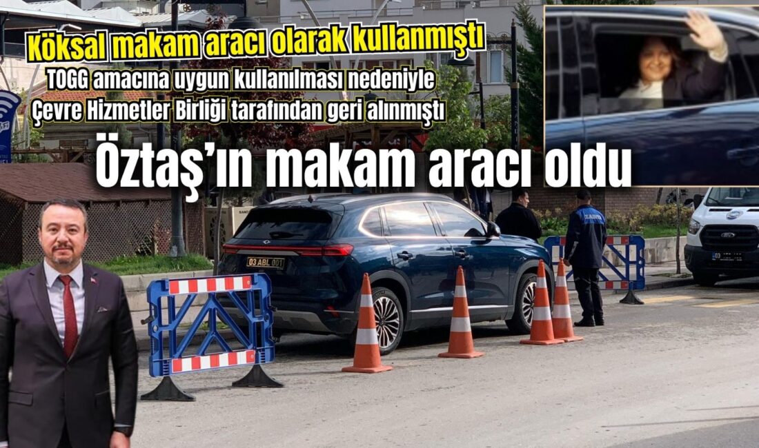 Afyonkarahisar Çevre Hizmetleri Birliği’ ne ait olan yerli üretim TOGG,
