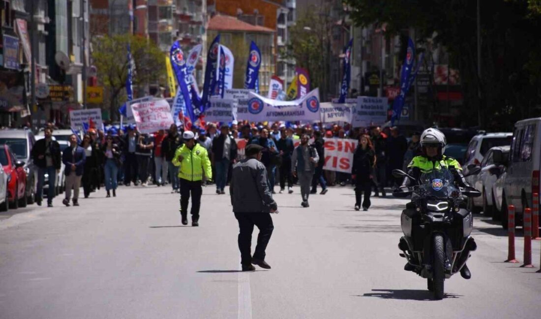 Afyonkarahisar’da 1 Mayıs kutlamaları Afyonkarahisar’da 1 Mayıs Emek ve Dayanışma Günü sendikaların ve sivil