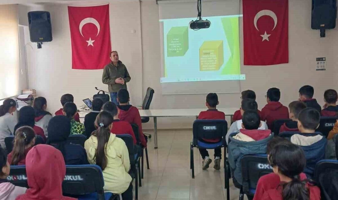 Aslanapa’da öğrencilere biyolojik çeşitlilik, biyokaçakçılık ve yaban hayatı eğitimi Kütahya Doğa Koruma ve Milli Parklar Şube Müdürlüğü (DKMP) ekiplerince