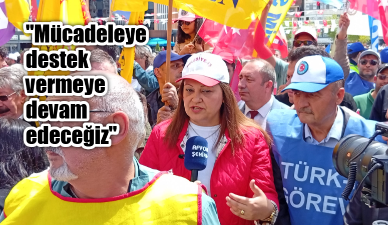 Afyonkarahisar’da 1 Mayıs Emek ve Dayanışma Günü dolayısıyla sendikaların düzenlediği