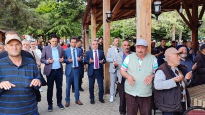 Bilecik’te düzenlenen yağmur ve şükür duası programına ilçe protokolü ve