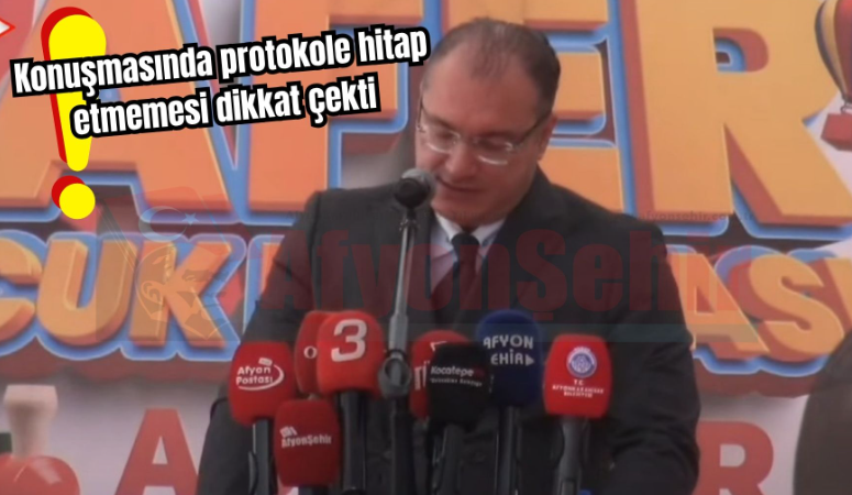 Afyonkarahisar Vali Vekili Ali Arıkan Zafer Çocuk Dünyası'nın açılış töreninde