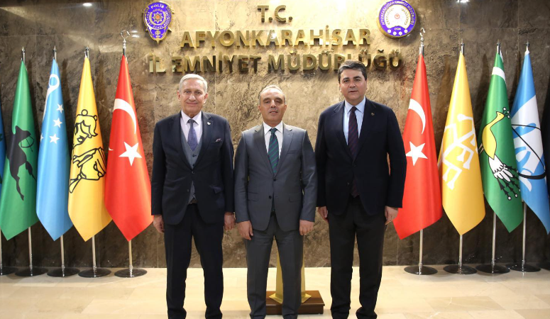DP Genel Başkanı Uysal, İl Emniyet Müdürü Erol’u ziyaret etti Demokrat Parti Genel Başkanı Gültekin Uysal, Demokrat Parti Afyonkarahisar İl