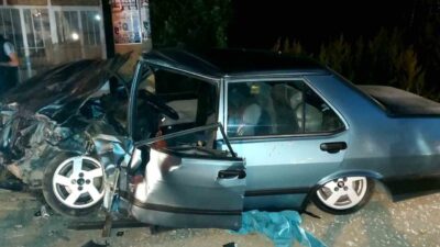Isparta’nın Eğirdir ilçesinde akşam saatlerinde meydana gelen trafik kazasında iki