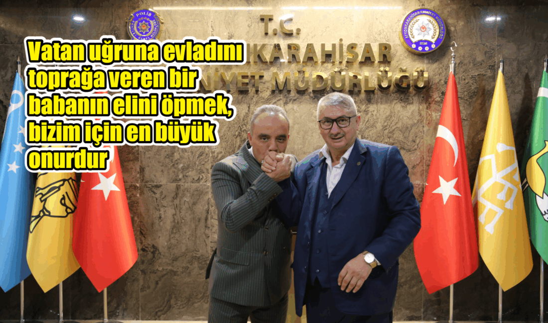 Emniyet Müdürü Erol’dan Şehit Babasına Vefa Afyonkarahisar İl Emniyet Müdürü Ahmet Birtan Erol, Şehit Piyade Uzman